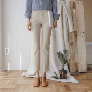 Band-waist Slim-fit Chino Pants