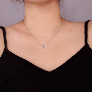 Geometry Necklace Box Set With Box - 1 Pc - Silver - One Size