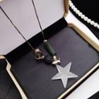 Resin Star Pendant Necklace B01130 - As Shown In Figure - One Size