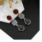 Irregular Glaze Dangle Earring 1 Pair - As Shown In Figure - One Size