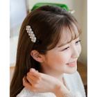 Faux-pearl Pave Hair Clip