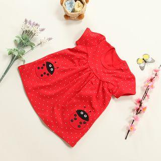 Applique Dotted Dress