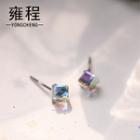 Cube Ear Stud 1 Pair - As Shown In Figure - One Size