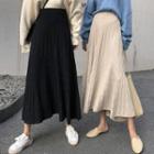 Maxi A-line Knit Skirt