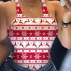 Christmas Print Camisole Top