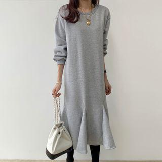 Plain Mermaid Midi Dress