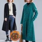 Frog Button Hooded Coat