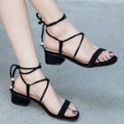 Chunky-heel Lace-up Sandals