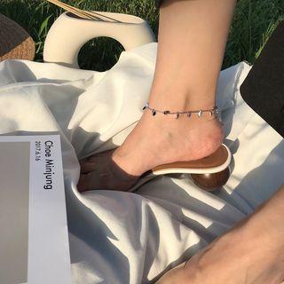 Leaf Anklet Leaves - Silver - One Size