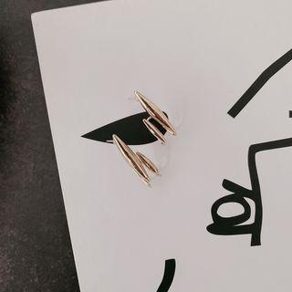 Drop Ear Stud 1 Pair - Gold - One Size