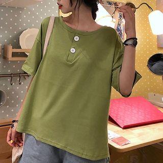 Plain Henley T-shirt