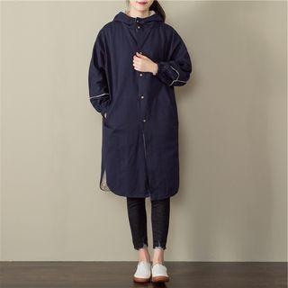 Gather Cuff Hooded Coat