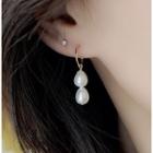 Non-matching 925 Sterling Silver Freshwater Pearl Dangle Earring As Shown In Figure - One Size