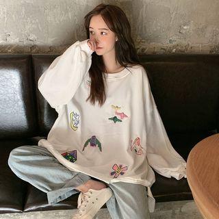 Oversized Embroidered Sweatshirt