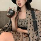 Ribbon Blazer / Mini A-line Dress
