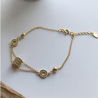 Alloy Layered Bracelet E111 - Bracelet - Gold - One Size