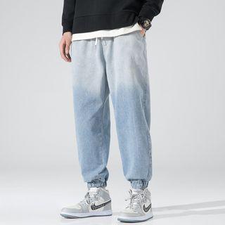 Gradient Denim Jogger Pants