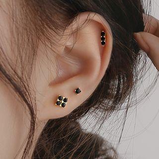 Rhinestone Sterling Silver Earring (various Designs) / Set