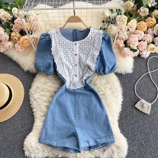 Short-sleeve Romper