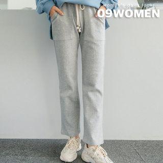 Patch-pocket Boot-cut Pants
