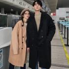 Couple Matching Hooded Double Breasted Long Coat