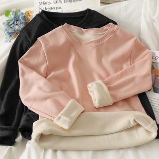 Fleece-lined Loose Top