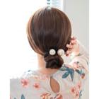 Pearl Accent Comb Hair Pin