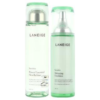 Laneige - New Basic Set For Sensitive Skin : Power Essencial Skin Refiner 200ml + Balancing Emulsion 120ml 2pcs