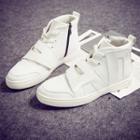 Lettering Lace-up Shoes