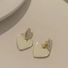 Glaze Heart Dangle Earring 1 Pair - Love Heart - One Size