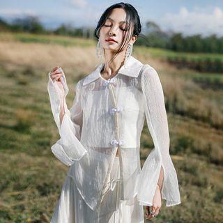 Plain Knot Button Shirt