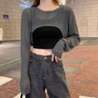 Cropped Sweater / Camisole