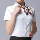 Set: Short-sleeve Plain Shirt + Skirt / Pants