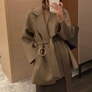 Sashed Coat Khaki - One Size