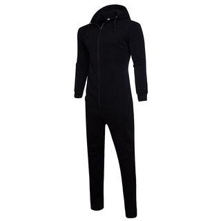 Hooded Long-sleeve Zip Jumpsuit