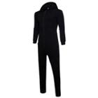 Hooded Long-sleeve Zip Jumpsuit