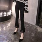 Lace Cuff Boot-cut Pants