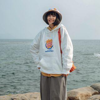 Fries Print Hoodie