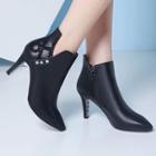 Pointed High-heel Ankle Boots