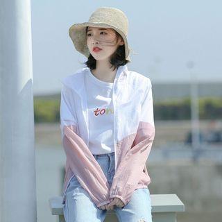 Two-tone Hooded Light Jacket