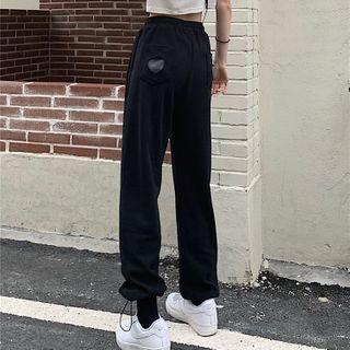 Heart Applique Sweatpants