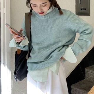 Plain Shirt / Crew-neck Sweater