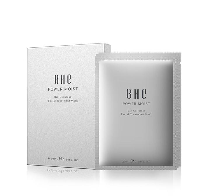 Bhe - Power Moist Bio Cellulose Facial Treatment Sheet Mask 5 Pcs