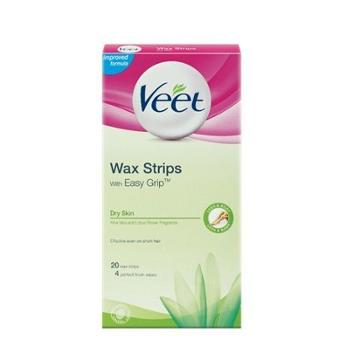 Veet - Easygrip Ready-to-use Wax Strips For Dry Skin 20 Pcs