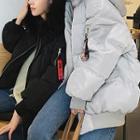 Couple Matching Furry-trim Hooded Padded Jacket
