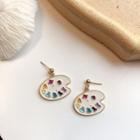 Palette Drop Earring 1 Pair - As Shown In Figure - One Size
