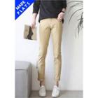 Back-pocket Slim-fit Pants