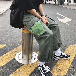 Adjustable Cuff Paneled Cargo Pants