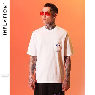 Oversized Printed Pocket T-shirt