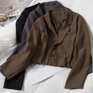 Double Breasted Crop Blazer